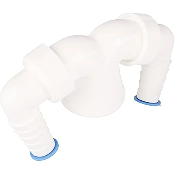 Geräte-Doppelanschluss für Verstellrohre Geräteanschluss Kunststoff Küchenspüle 1 1-2 x 20 - 24 mm – Bild 2