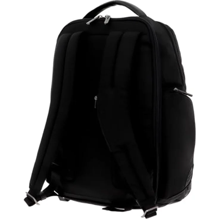 Piquadro Brief Rucksack RFID, 42 cm mit Laptopfach, schwarz, aus 100% Nylon – Bild 4