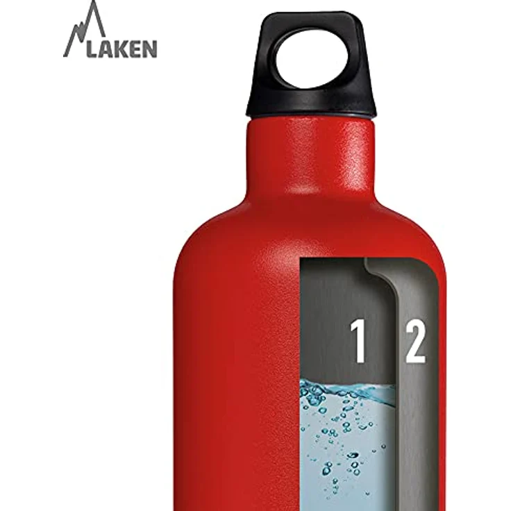 Laken Trinkflasche Futura Schmal, Red, 0.5 Liter, TE5R – Bild 8