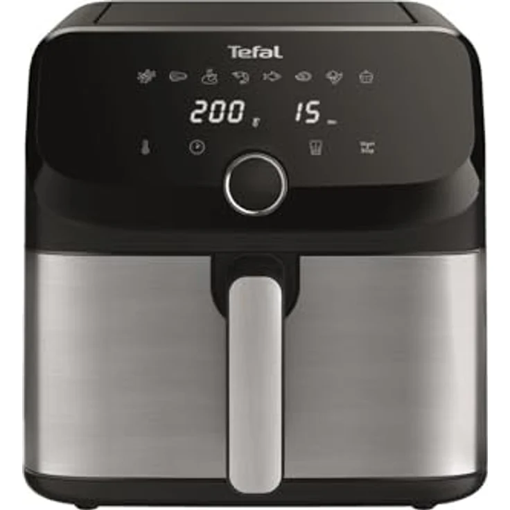 Tefal Easy Fry Mega EY855D10, Heißluftfritteuse mit 7.5 L Fassungsvermögen, 8 Garprogrammen, schwarz – Bild 1