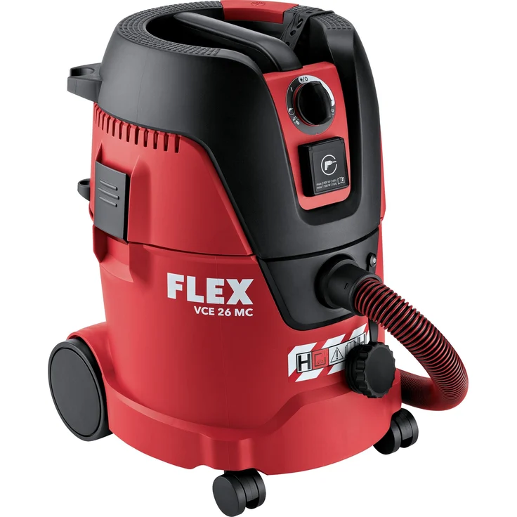 FLEX Sicherheitssauger VCE 26 H MC, Nass- und Trockensauger mit manueller Filterabreinigung, 25 L Behältervolumen, 1200 W Leistung