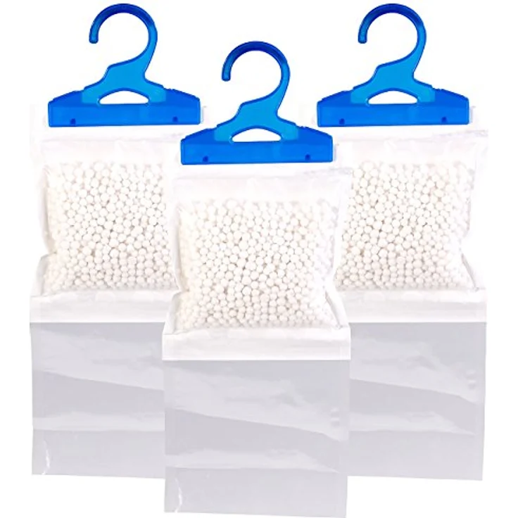 Sichler Haushaltsgeräte Raumentfeuchter: 3er-Set XL-Kleiderschrank-Entfeuchter zum Aufhängen, je bis zu 450 ml (Luftentfeuchter für Schrank, Entfeuchter Schrank, Kleiderbügel) - Preisvergleich – Bild 1