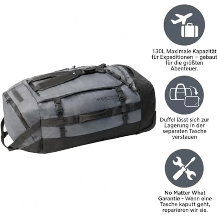 Eagle Creek Cargo Hauler 2 Rollen Reisetasche 86 cm, grau, 100% Polyester, 38 cm x 35 cm – Bild 5