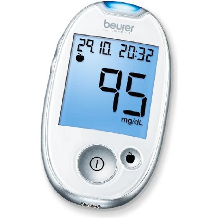 Beurer GL 44 mg/dl Blutzuckermessgerät, Weiß – Bild 1