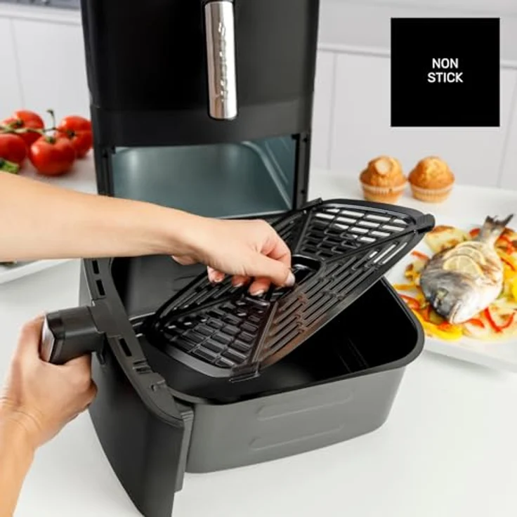 Taurus DUO SLIM AF2602, Heißluftfritteuse mit 13L Kapazität, digitalem Display und Dual-Zone-Technologie – Bild 7