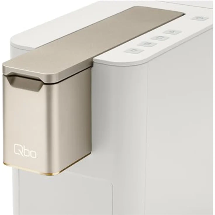 Tchibo Qbo ICONIC Premium Kapselmaschine inkl. 30 recyclebare Qbo Kapseln, kompaktes, innovatives Design, Light Gold – Bild 5