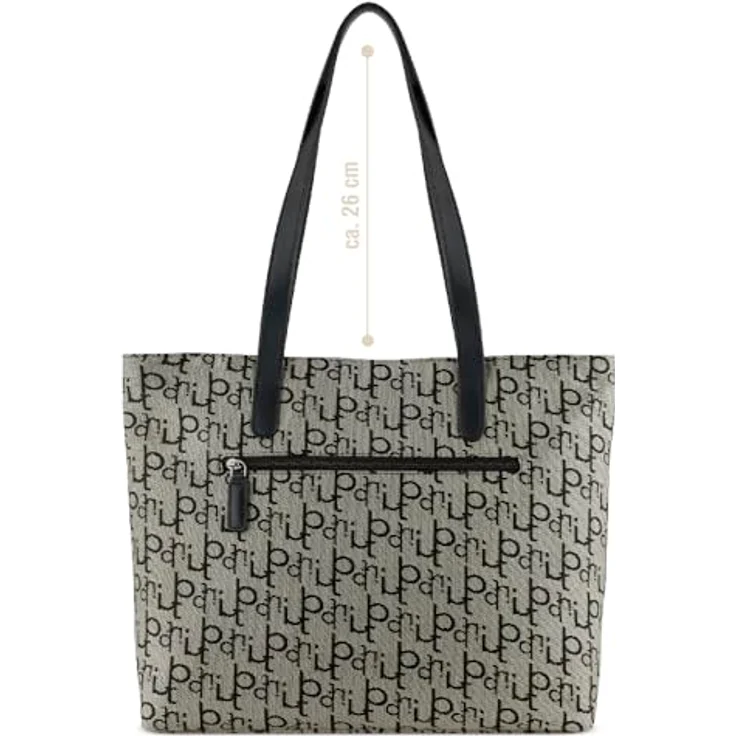 Bugatti Shopper ELEA, Polyester Einkaufstasche mit Logo-Prägung, rosa Innenfarbe – Bild 4