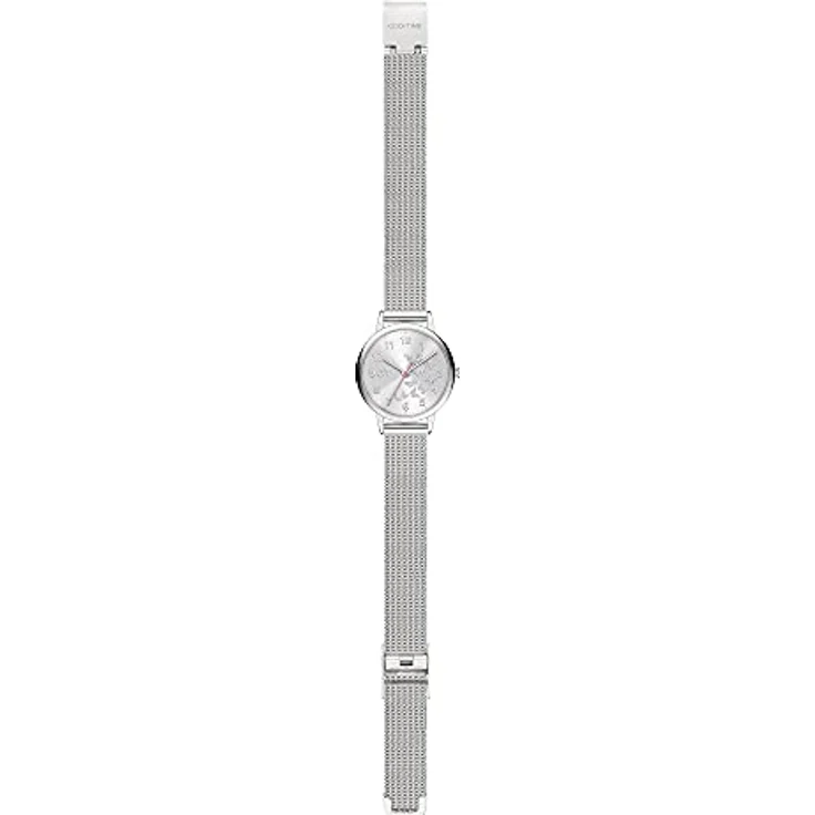 Cool Time Mädchen Kinder Armbanduhr, silberfarbenes Schmetterlings-Motiv, japanisches Qualitätswerk – Bild 4
