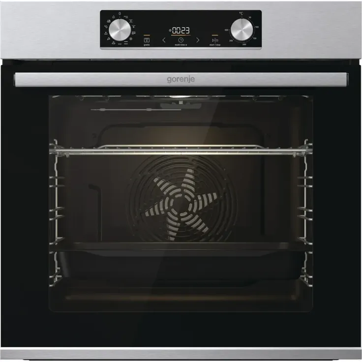 Gorenje Jump Induction Set 2, Einbau-Backofen-Set mit Glaskeramik-Kochfeld und 3500 Watt Backofenleistung, schwarz