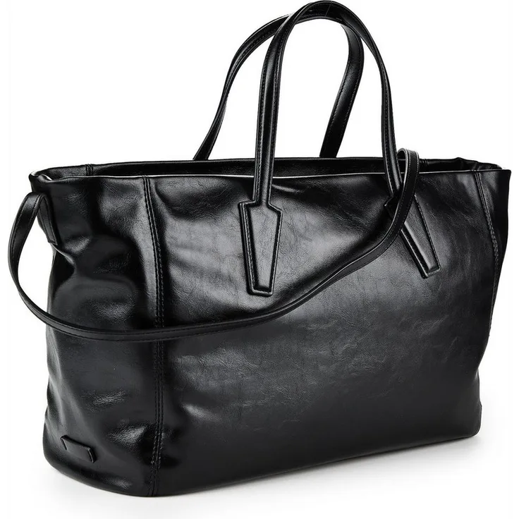 VALENTINO BAGS Shopper Alura Re, Leder mit Reißverschluss und Innentaschen, Schwarz
