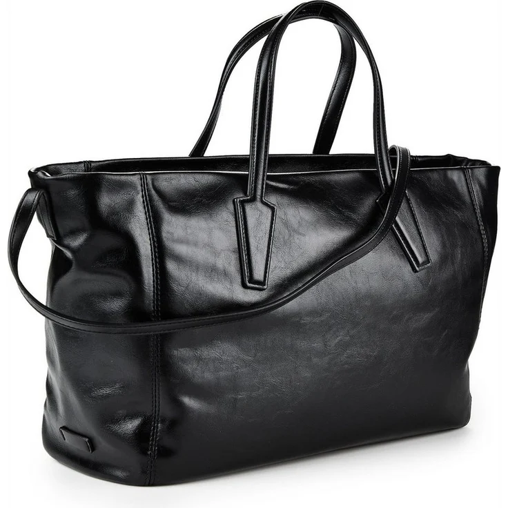 VALENTINO BAGS Shopper Alura Re, Leder mit Reißverschluss und Innentaschen, Schwarz