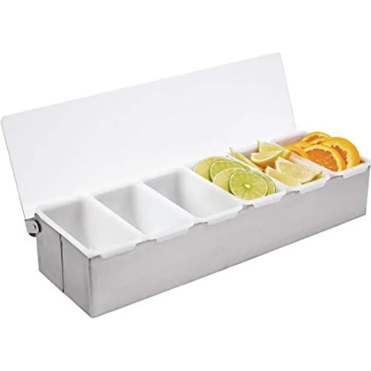 Olympia K489 Beilagenbehälter 6 Fächer, Weiß