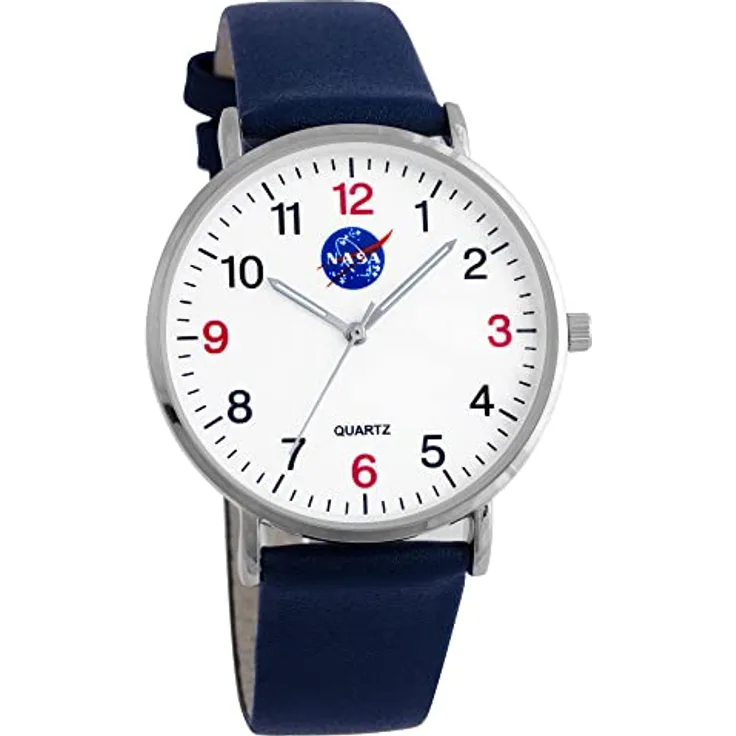 Miraval Herrenarmbanduhr Astronaut Quarzuhr 40 mm Japanisches Quarzuhrwerk Edelstahlarmband Herrenuhr (Silber) - Preisvergleich
