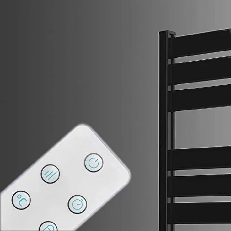 Cecotec Elektrischer Badheizkörper Ready Warm 9790 Ceramic Towel. 2000 W, LED Bildschirm, Fernbedienung, 24 Stunden Timer, IPX1, Einstellbare Temperatur, Thermostat, Schwarz, 15 m2 – Bild 5
