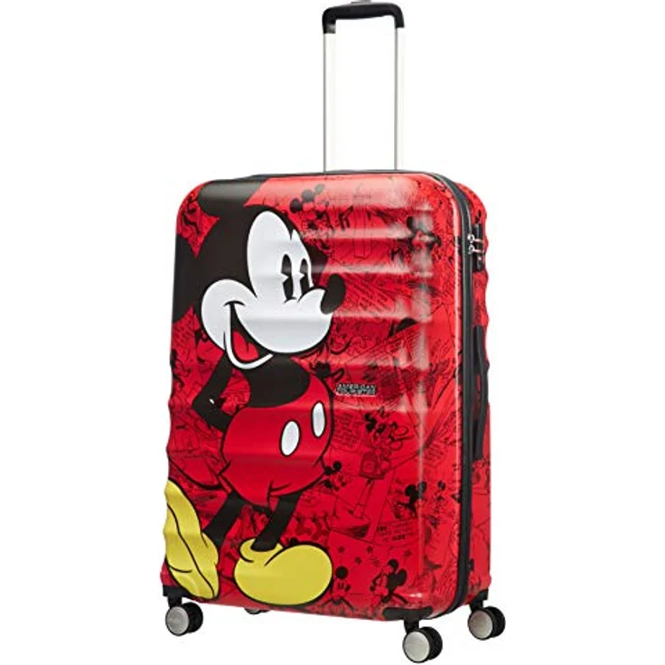 American Tourister Wavebreaker Disney - Spinner M, Kindergepäck, 67 cm, 64 L, Mehrfarbig (Mickey Comics Red) – Bild 4