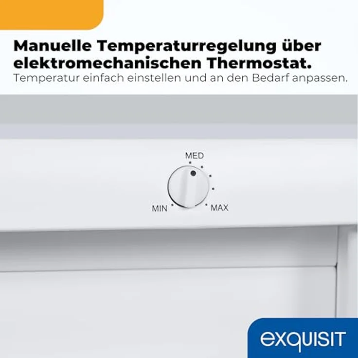 Exquisit GS512-040E Gefrierschrank, freistehend, weiß, Energieklasse E – Bild 5