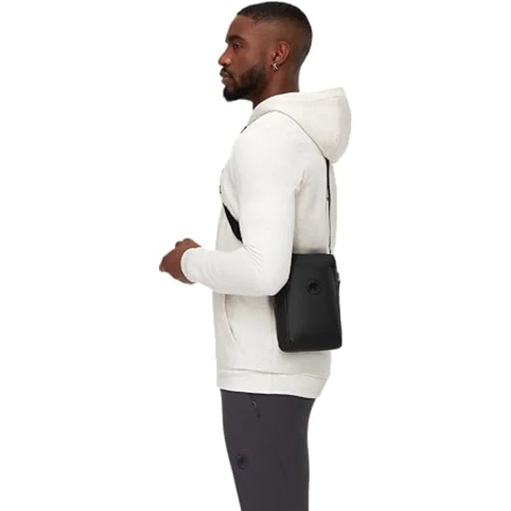 Mammut Seon Pouch, Schultertasche aus wasserabweisendem Material mit großem Hauptfach, schwarz – Bild 2