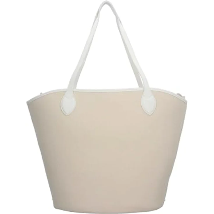 VALENTINO BAGS Shopper SHOPPING COVENT, Baumwoll Einkaufstasche in NATUR/BIANCO, 32x34x15 cm – Bild 4