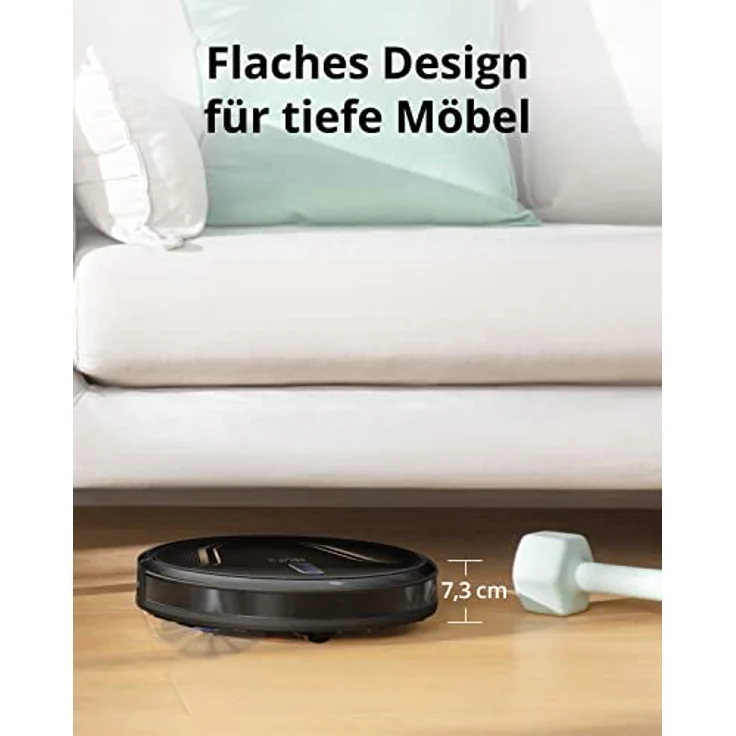 eufy Clean Saugroboter mit Absaugstation G40 Hybrid+, Saugroboter mit Wischfunktion, 2.500Pa Saugkraft, WLAN Funktion, Planbare Saugroute, Ultra dünnes Design, Perfekt für tägliche Reinigung – Bild 2