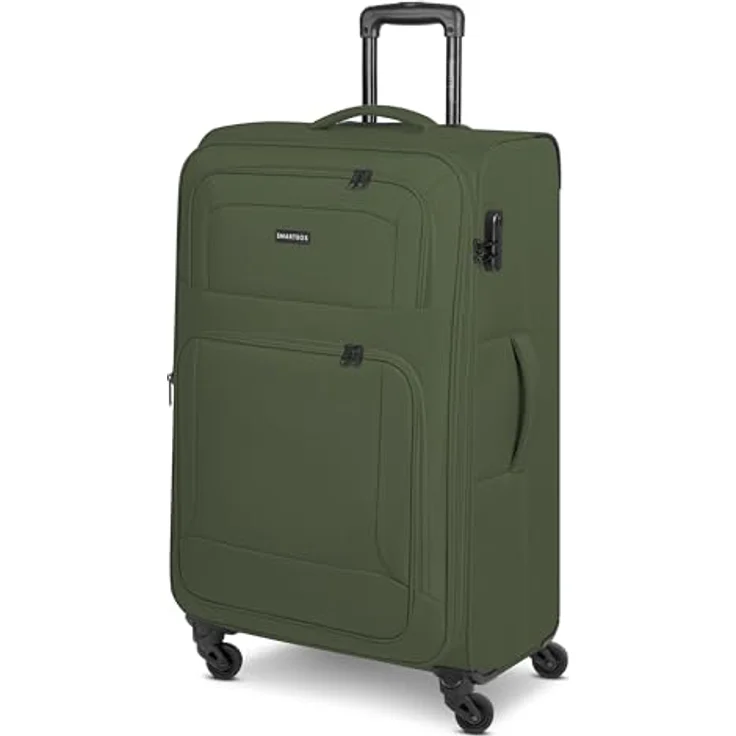SMARTBOX großer Weichgepäck Check-in Koffer für Damen & Herren | Großer XL Trolley 46 x 31 x 78 cm | 4 Rollen & Zahlenschloss | erweiterbar mit Dehnfalte | leichte 3,6 kg | Edition 04 – Bild 1