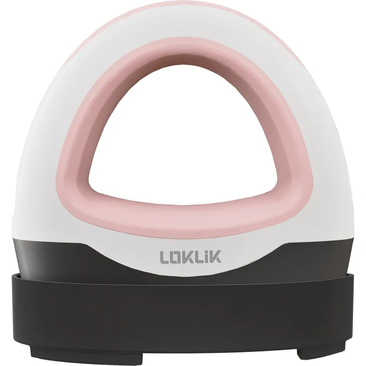 LOKLiK Mini Heat Press, kompaktes Bügeleisen mit keramisch beschichteter Heizplatte, Romance Pink, drei Wärmestufen bis 180 °C