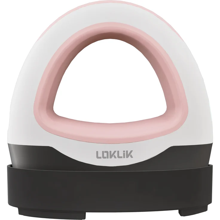 LOKLiK Mini Heat Press, kompaktes Bügeleisen mit keramisch beschichteter Heizplatte, Romance Pink, drei Wärmestufen bis 180 °C