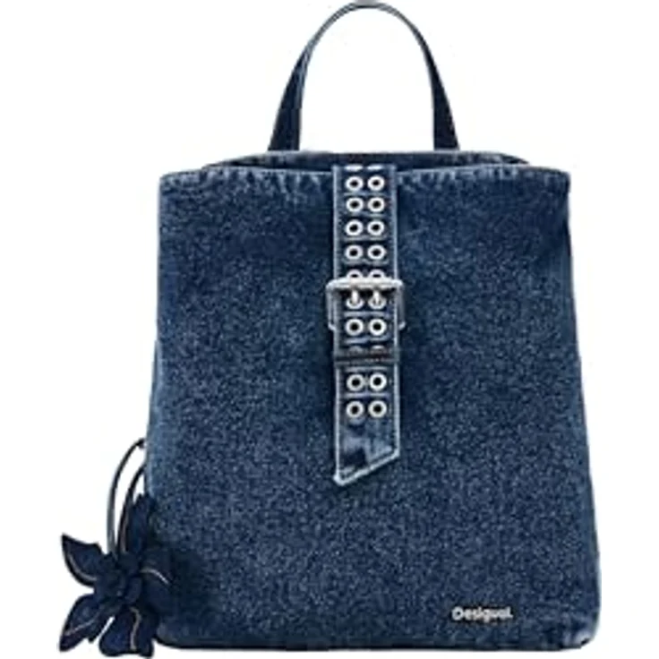 Desigual Curio City Rucksack, 29.5 cm, blau, 100% Baumwolle, 24.5 cm x 8.5 cm – Bild 3