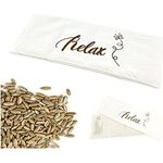 heimtexland ® Roggen Kammer Körnerkissen XL 20x48 cm Kälte- und Wärmekissen 100% Baumwolle Typ752 Natur - Relax