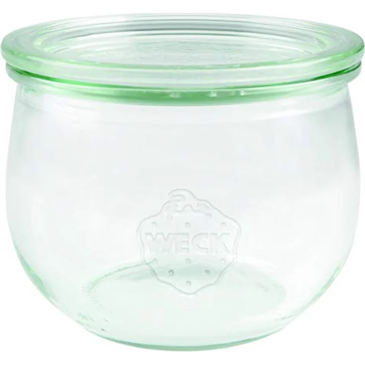 Weck 744 Tulpenglas 500 ml Hochwertiges Einweck, Einmach Glas mit Glasdeckel, zum Einkochen, Hitzebeständig, Mikrowellengeeignet, Backofengeeignet, Rundrandglas 6 Stück durchsichtig – Bild 2
