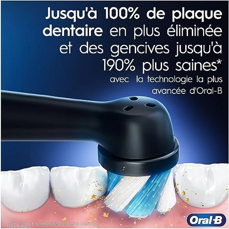 Oral-B iO Series 6N Elektrische Zahnbürste, Bluetooth, 5 Putzmodi, 2 Bürsten, 1 Reisetasche, Weiß/Rosa – Bild 2