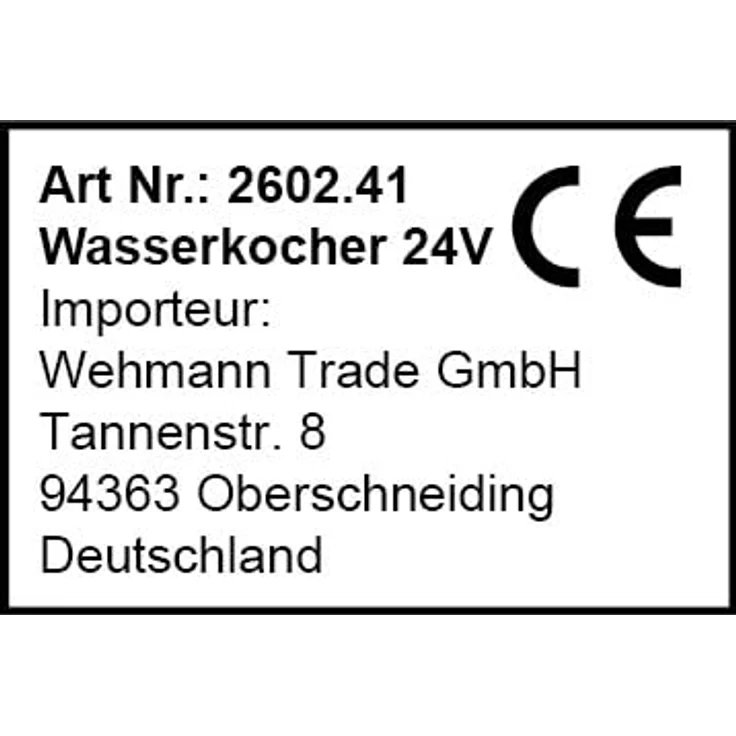 Wehmann Reise-Wasserkocher Wasserkocher 24 Volt für LKW, Edelstahl Babykostwärmer 24V, 0.5 l, 250,00 W, Edelstahlgehäuse – Bild 6