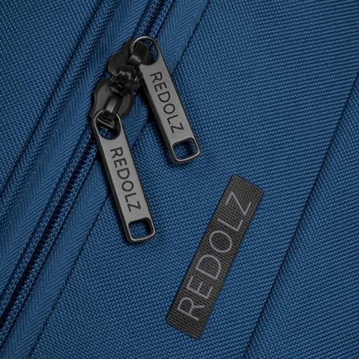 Redolz Duffle Essentials 2-Rollen Reisetasche, 28 cm, Blau, 39 l mit sicherem Reißverschlussfach und arretierbarem Griff – Bild 9