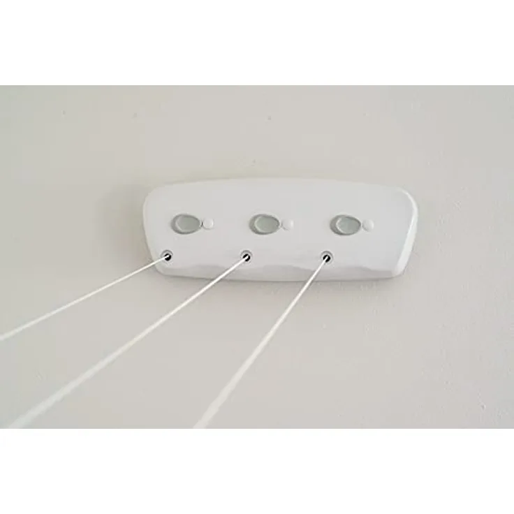 DRY-SMART Mini 3 Wandtrockner, 3x5m ausziehbare Wäscheleine, platzsparend für drinnen und draußen, witterungsbeständig