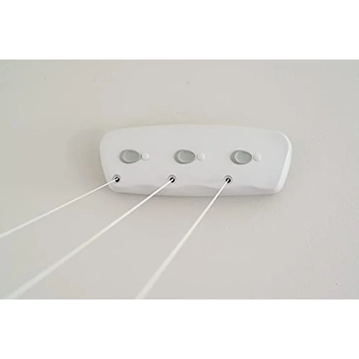 DRY-SMART Mini 3 Wandtrockner, 3x5m ausziehbare Wäscheleine, platzsparend für drinnen und draußen, witterungsbeständig – Bild 1