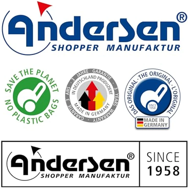Andersen, Einkaufshilfe, Royal Shopper Ortlieb Einkaufstrolley 65 cm mit Lufträdern, Gelb - Wasserdichtes Material, abnehmbare Alurahmen-Tasche (49l), HängFix-Funktion, extra leicht laufende Lufträder, Gesamtbelastungsgewicht von 50kg – Bild 8