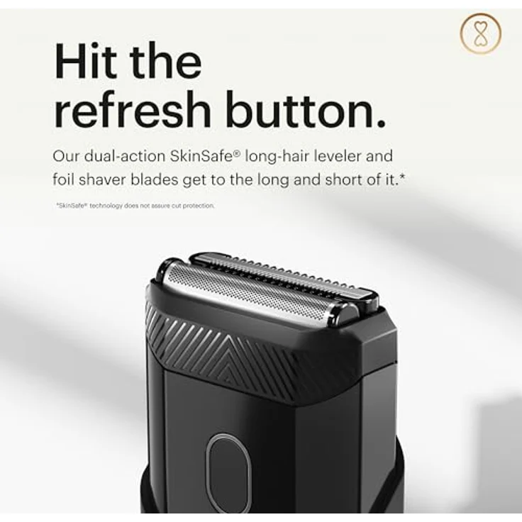 Manscaped Refining The Gentleman The Handyman™: Reise-Rasierapparat mit USB-C-Ladekabel, 60 Minuten Laufzeit, abwaschbar, Langhaartrimmer und Folienscherkopf, schwarz – Bild 4