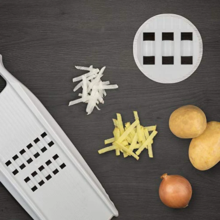 Börner Rösti PowerLine Kartoffelpuffereibe (Weiß) • Gemüsereibe für Schweizer Rösti oder Zucchinipuffer • Gemüseschneider & Hobel ideal für Kartoffeln – Bild 3