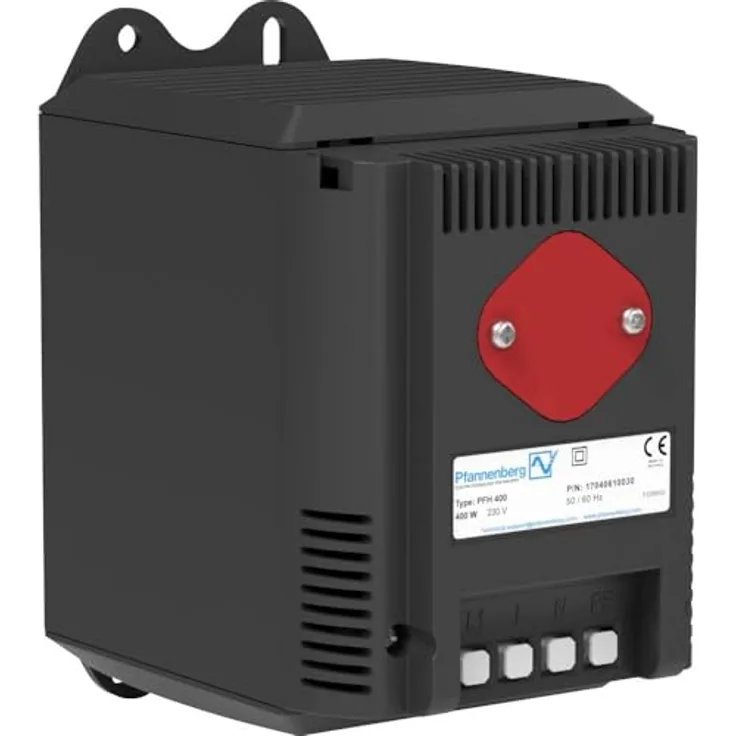 Pfannenberg PFH 1000, Schaltschrank-Gebläseheizung 230 V/AC, 1000W, Temperaturbereich -40 °C bis +70 °C, integriertes Thermostat, langlebige Kugellager-Lüfterkonstruktion