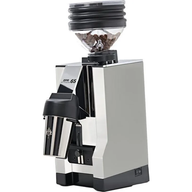 Eureka 1920 Mignon Zero 65, Elektrische Kaffeemühle mit innovativen 65-mm-Flachmahlwerken, stufenlosem Mahlgrad, leiser Silent-Technologie und Anti-Kaffee-Trichter
