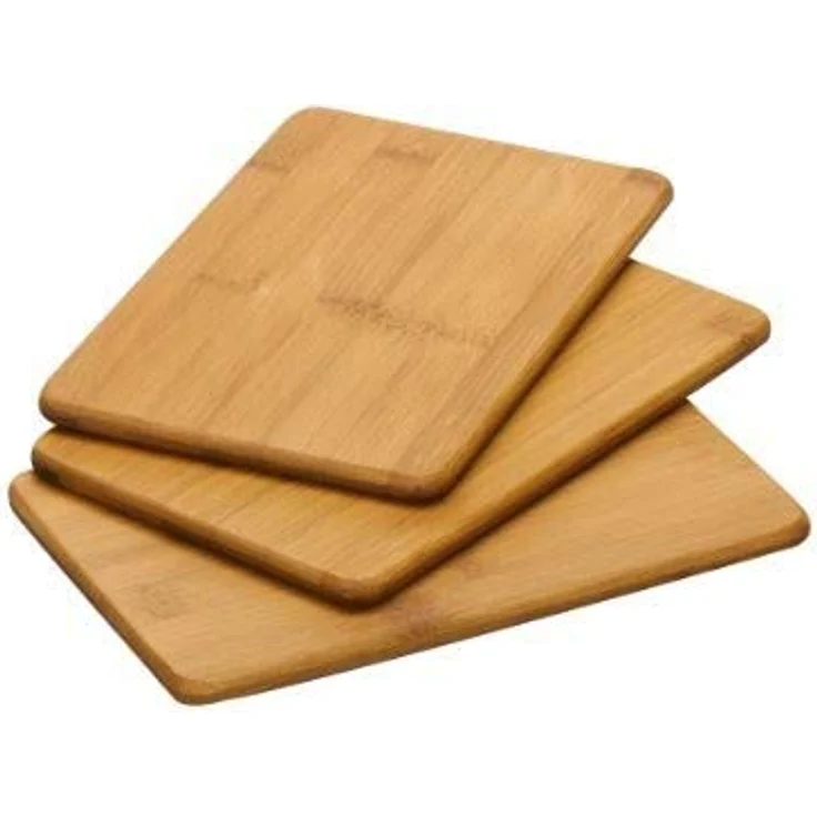 Zeller 25260 Schneidebrettchen 3-er Set 22 x 14 x 0.8 cm, Bamboo – Bild 4