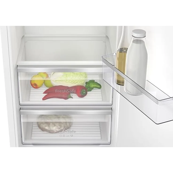 Neff, KI1812FE0, FreshSafe; Einbaukühlschrank 177,5x56cm; N50; EEK: E; Nutzinhalt gesamt: 310; 39 dB; Flachscharnier; Kühlraum: 319 Nutzinhalt; 7 Abstellflächen,davon 5 höhenverstellbar – Bild 2