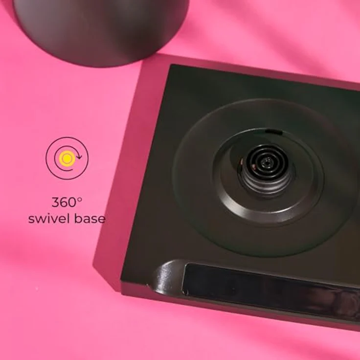 CHiATO flowPLAY Classic, Elektrischer Wasserkocher mit 0.6 l Fassungsvermögen, Temperaturregelung bis 100 °C, Schwarz – Bild 8