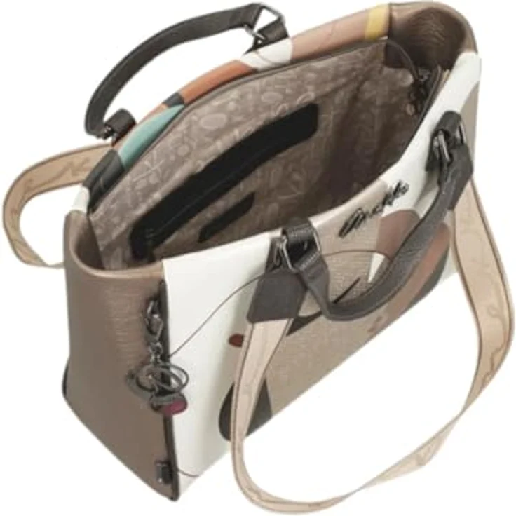 Anekke Eikon Shopper Tasche, Einkaufshilfe mit vielen Fächern und praktischem Verschluss, Mehrfarbig – Bild 4