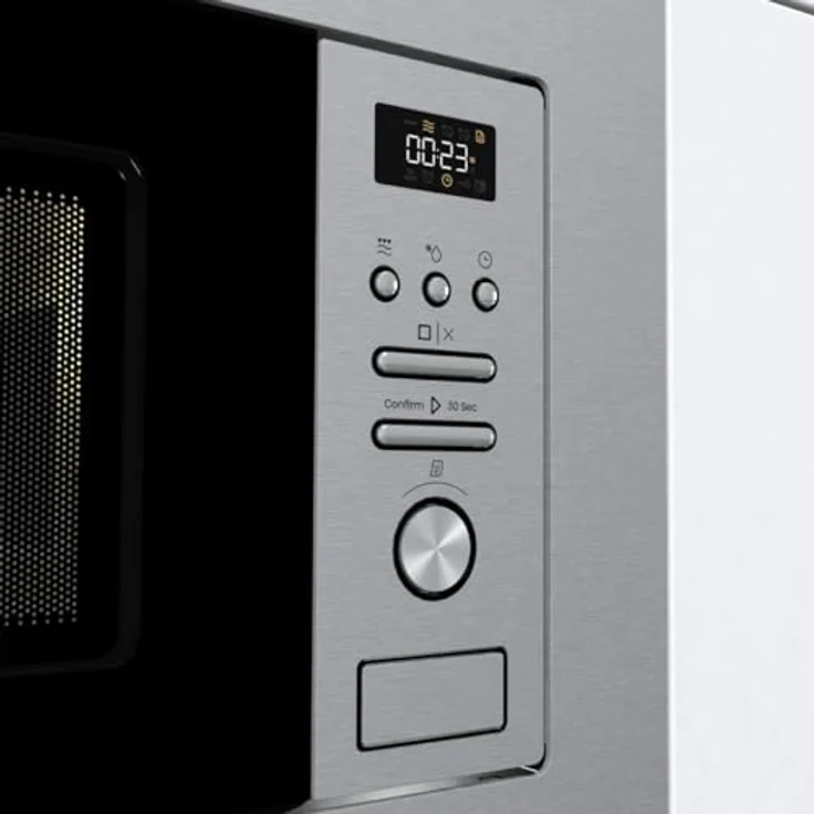 Hisense BIM320G41X, Mikrowelle mit Grill, 800 W und Edelstahlgehäuse, Selbstreinigung – Bild 7