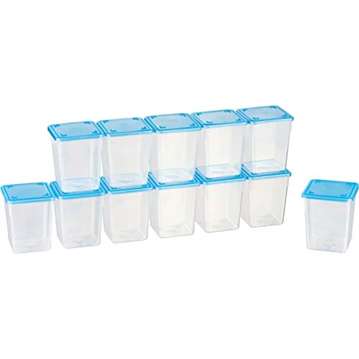 MiraHome Gefrierdosen Set 12x0,25L, luftdichte Vorratsdosen in Blau für Lebensmittelaufbewahrung – österreichische Qualität – Bild 1