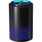 CONOPU Luftreiniger Allergiker, Air Purifier Hepa H13 Filter, Luftfilter mit 3 Filterstufen 99,97% Filterleistung, Raumluftreiniger mit Aromatherapie, für Staub Geruch, schwarz