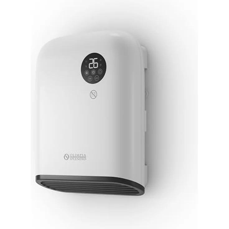 Olimpia Splendid Caldo Duo, 2000 W Elektrischer Raumheizlüfter mit Touchscreen, Wand- und Tischmontage, Energieeinsparung und Sicherheitssystem, Weiß – Bild 6