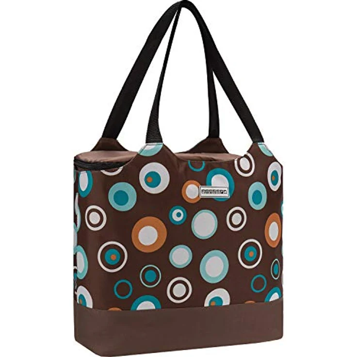 anndora Picknickkorb anndora 2 in 1 Doppeltasche - Isoliertasche und Shopper, braun/hellblau – Bild 2