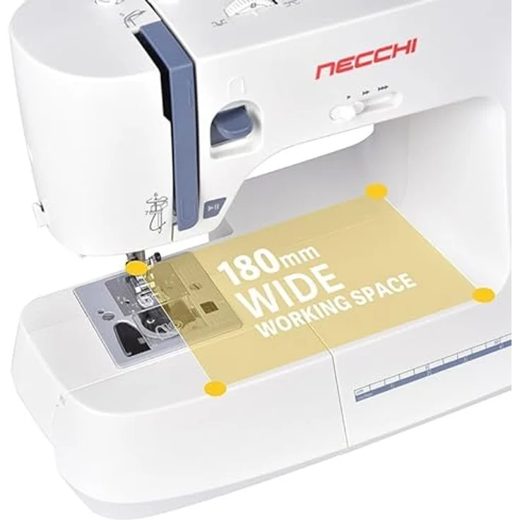 Necchi Nähmaschine Necchi NC-59QD, 59 Stiche, 6 mm Stichbreite, 4 mm Stichlänge, 1000 Stiche pro Minute – Bild 9