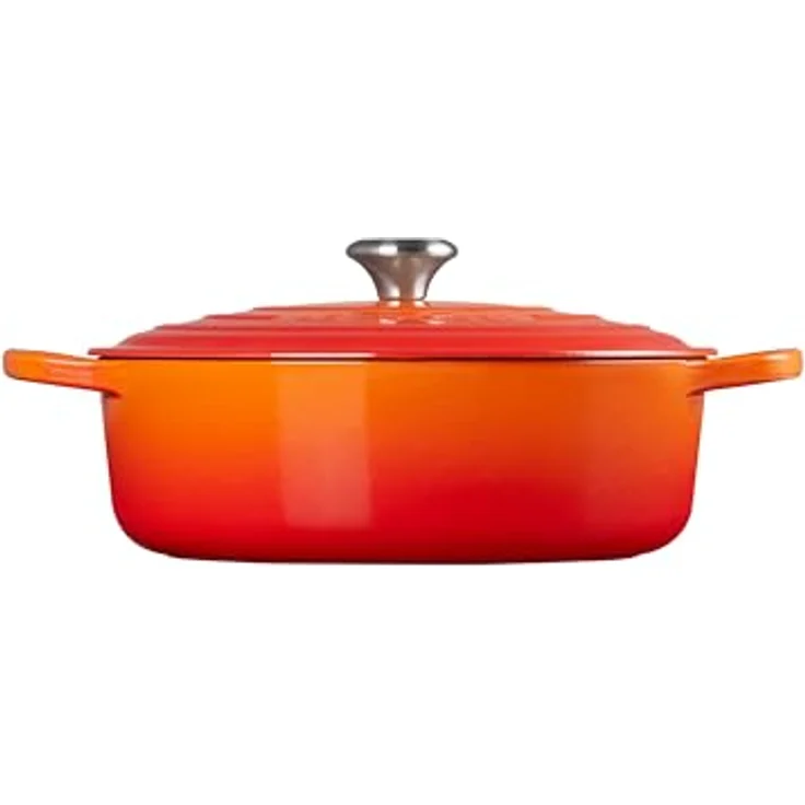 Le Creuset Signature Gourmet Bräter, rund, 30 cm, ofenrot – Bild 4